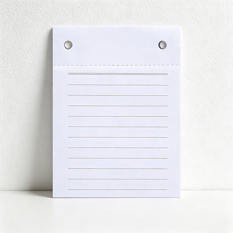 A5 Clipboard Notepad – Refillable Writing Pad with Pen Loop (150 Sheets)