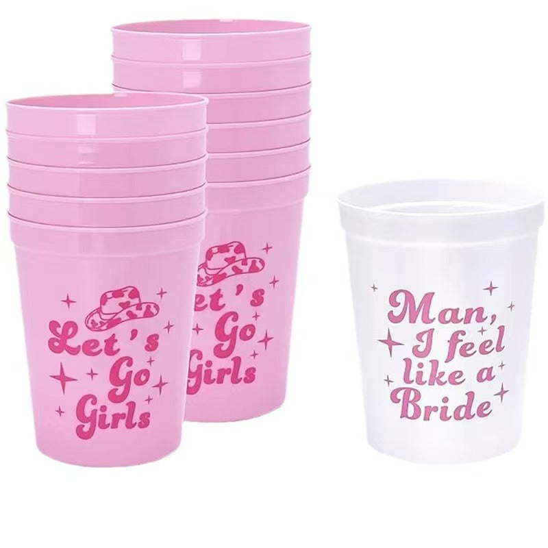 Bachelorette Party Bride Cup Plastic Reusable Party Tumbler