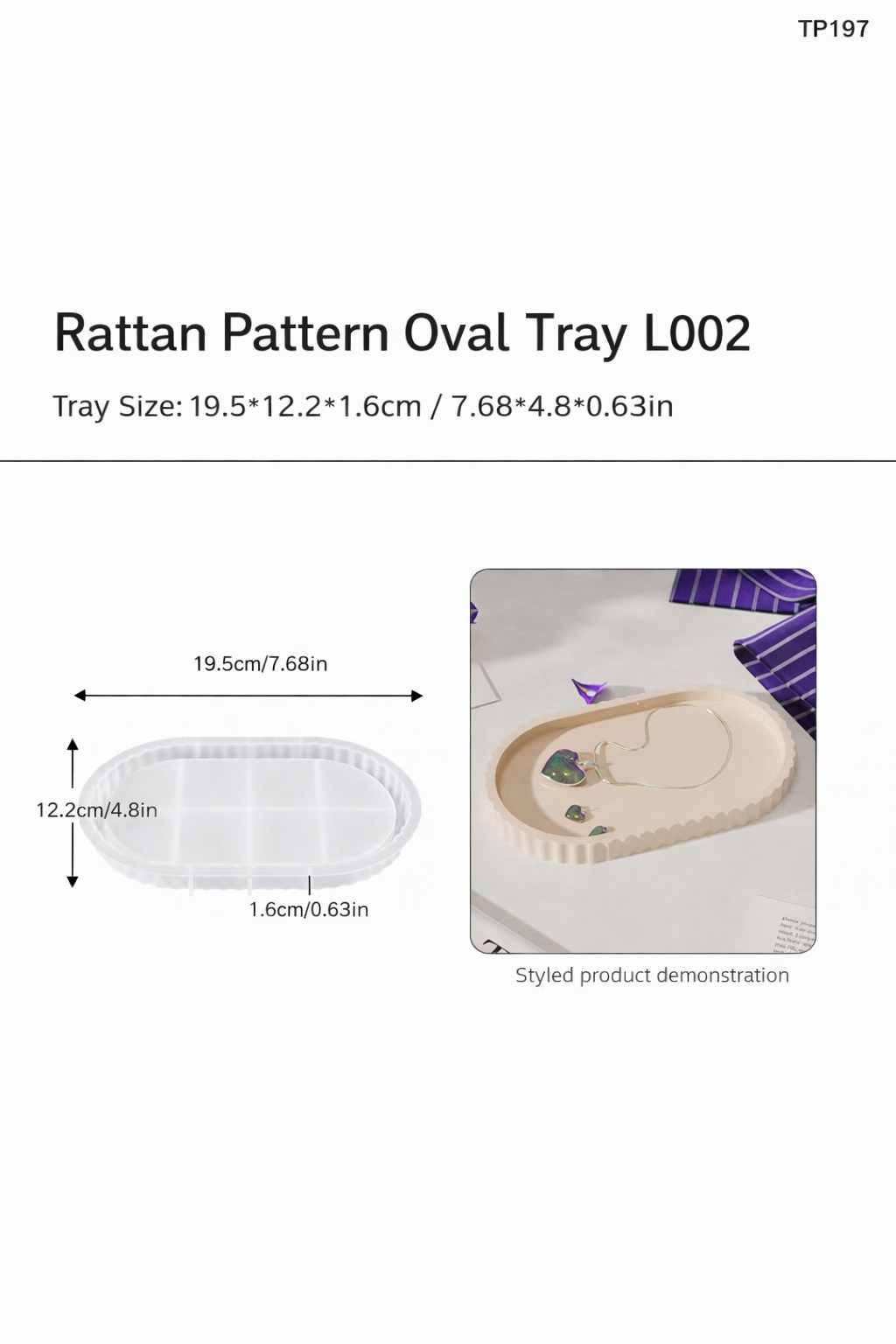 Oval Ribbed Gear Wave Resin Mold DIY Plaster Tray Casting Mold Decorative Organizer Tray Making Silicone Mold Set