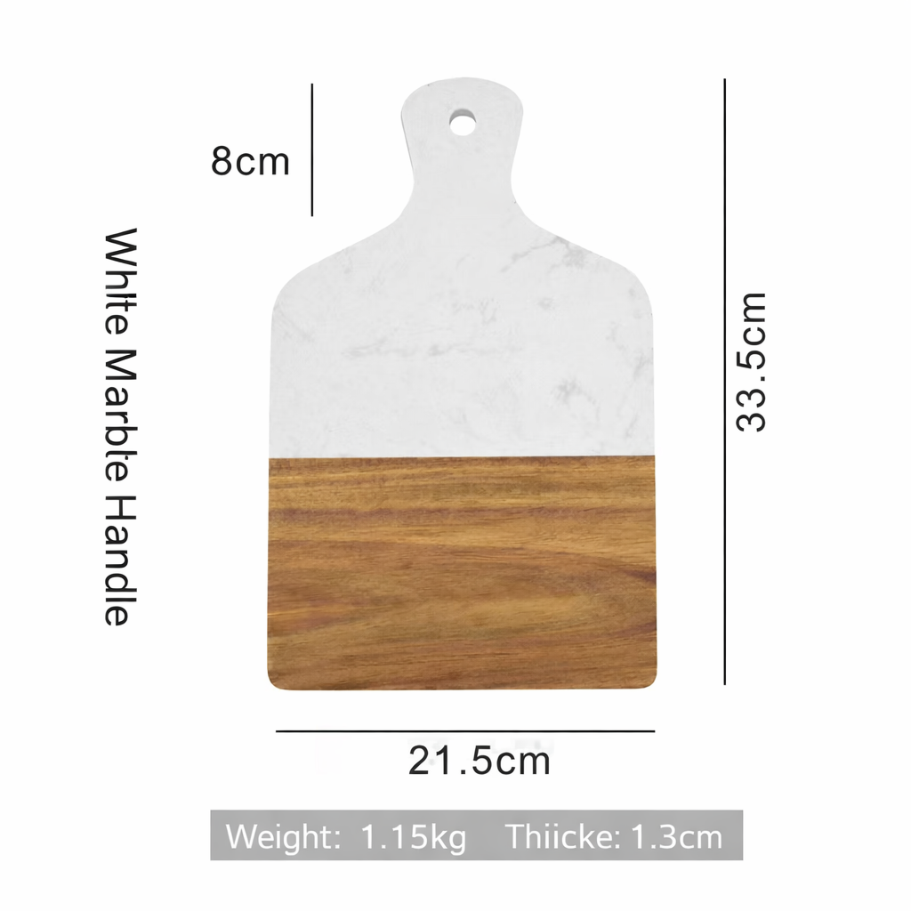 Acacia Wood Handheld Cutting Board with Handle Rustic Kitchen Serving Chopping Board Food Prep Wooden Kitchen Tool