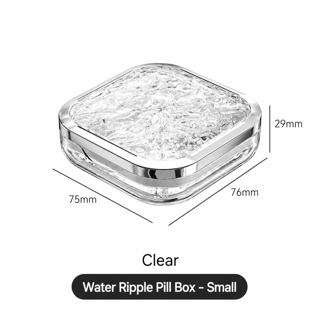 Portable Pill Organizer Box, Mini Travel Medicine Storage Case, Sealed Moisture-Proof Tablet Dispenser