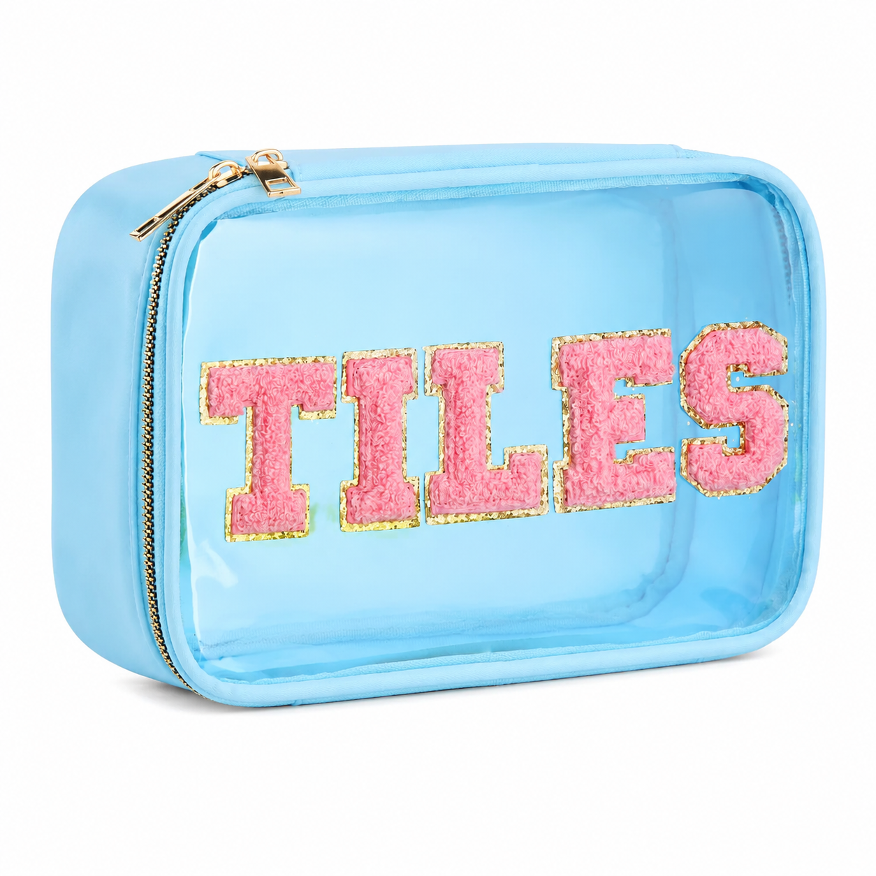Large Mahjong Storage Bag – Waterproof PVC Travel Organizer with Letter Design for Mahjong Sets & Accessories