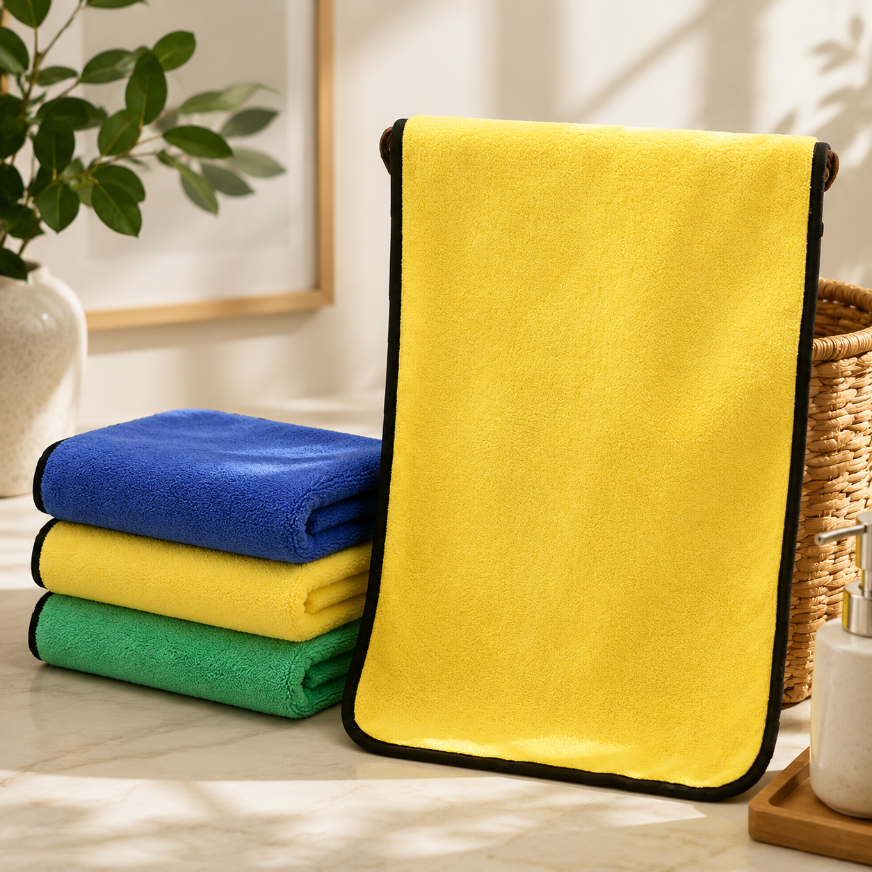 Mahjong Cleaning Towel – Thick Absorbent Microfiber Cloth for Mahjong Tiles, Glass & Surface Cleaning