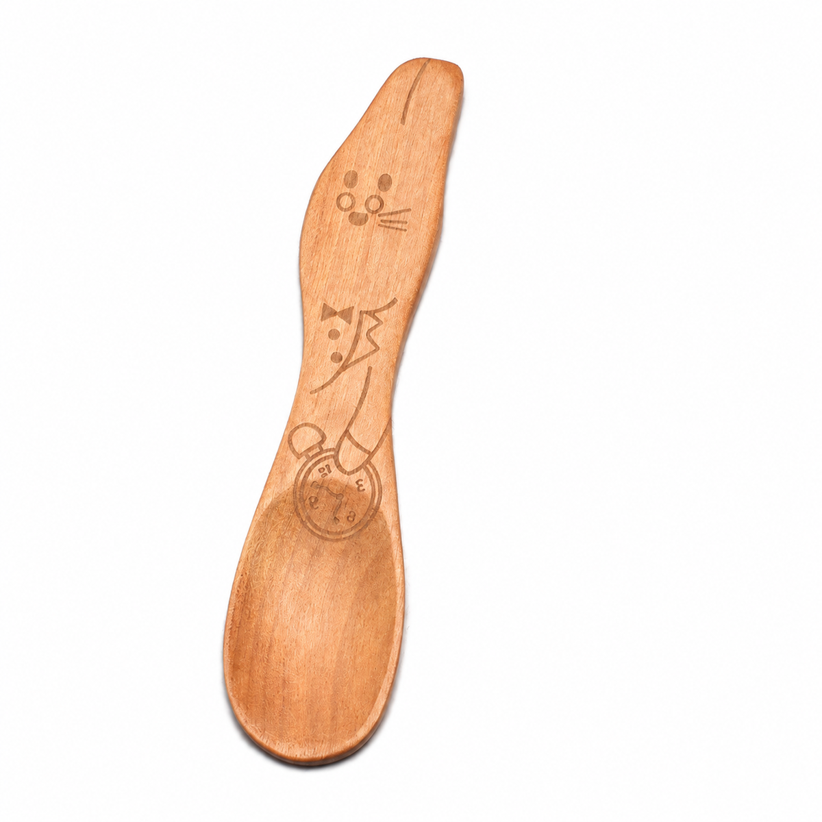 Cute Wooden Spoon | Cartoon Honey Jam Spoon for Kids Dining & Kitchen Accessories