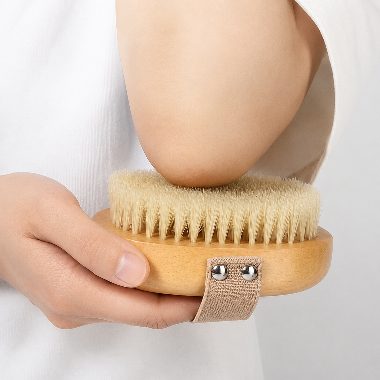 Natural Boar Bristle Exfoliating Dry Body Brush