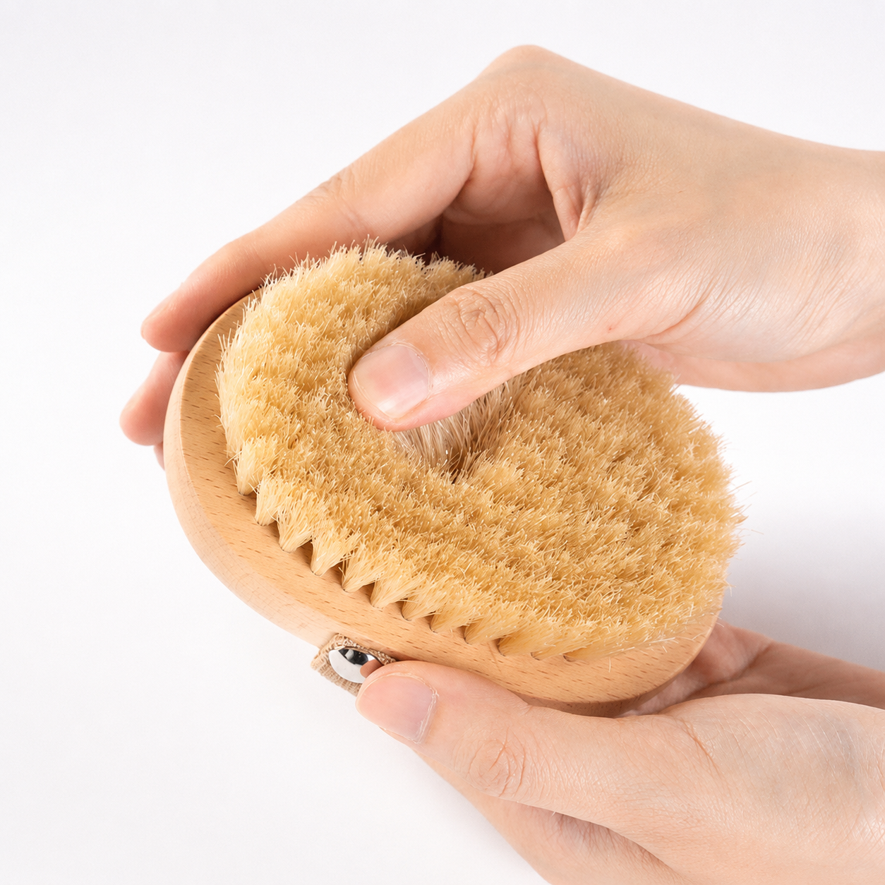 Natural Boar Bristle Exfoliating Dry Body Brush