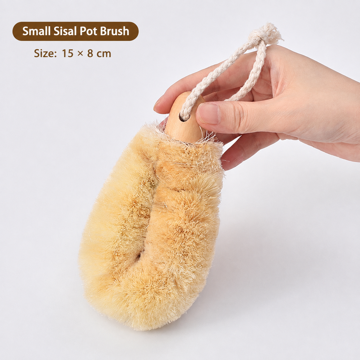 Beech Handle Sisal Scrub Brush