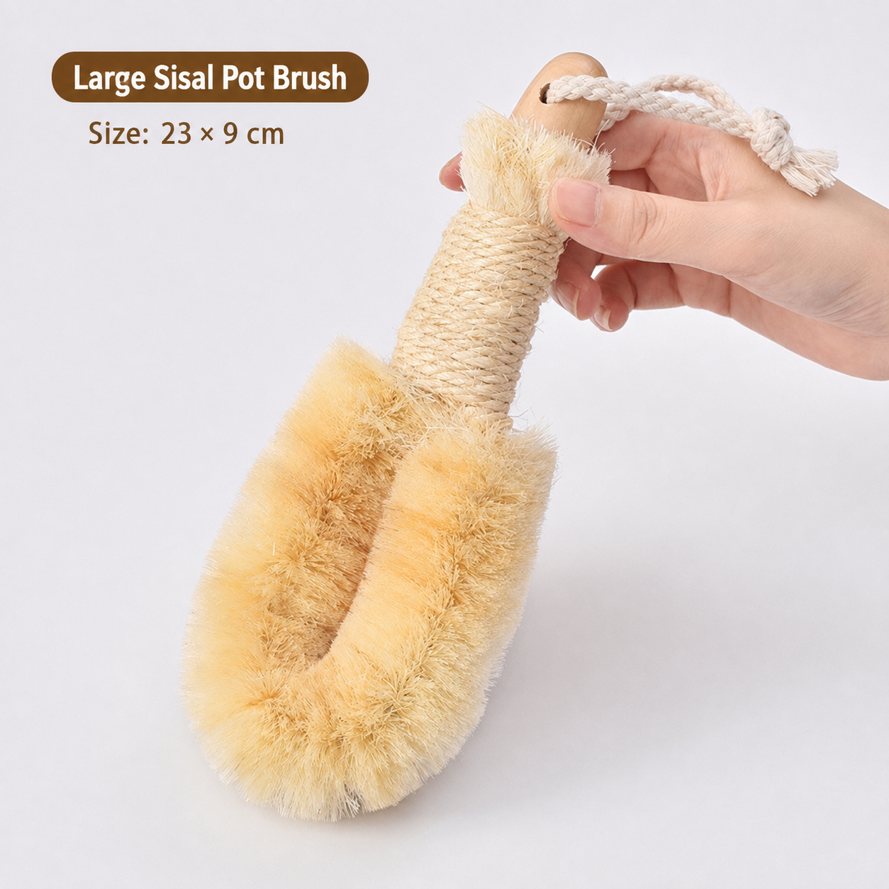 Beech Handle Sisal Scrub Brush