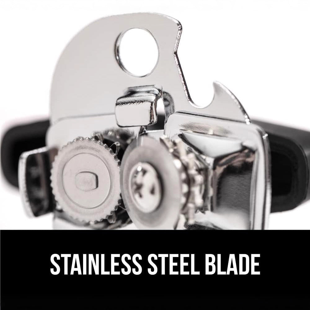 Multifunction Stainless Steel Can Opener & Bottle Opener with Wooden Handle