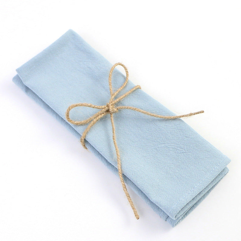 30 × 30 cm Cotton Cloth Napkin – Soft Solid Color Dinner Napkin