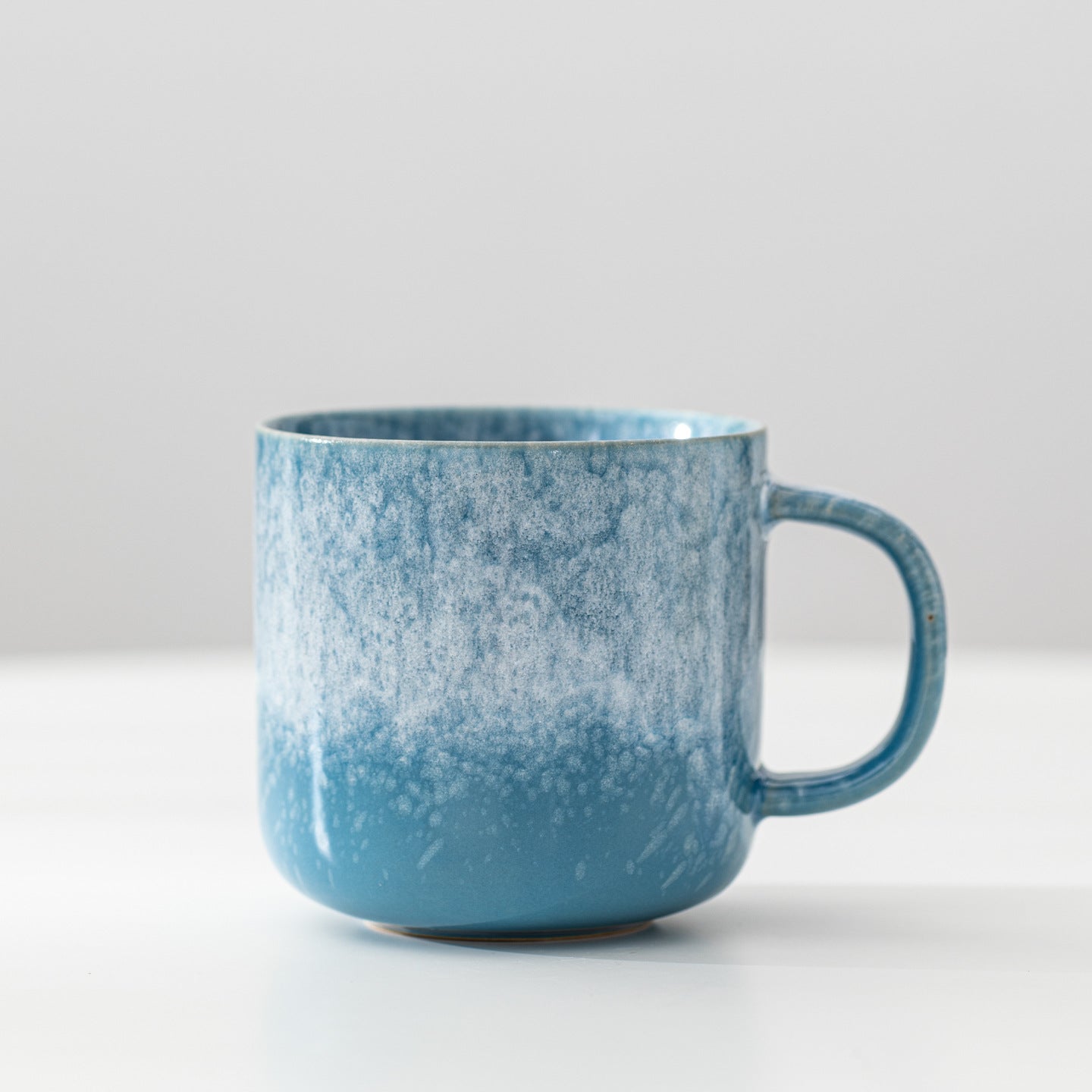 220ml Ceramic Coffee Mug – Reactive Glaze Stoneware Cup with Handle for Coffee, Tea, Latte, Café, Restaurant & Home Drinkware