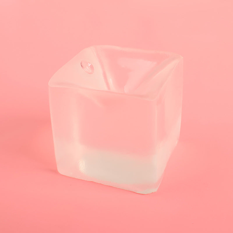 Ice Cube Squishy Toy – Transparent Color Stress Relief Fidget Cube