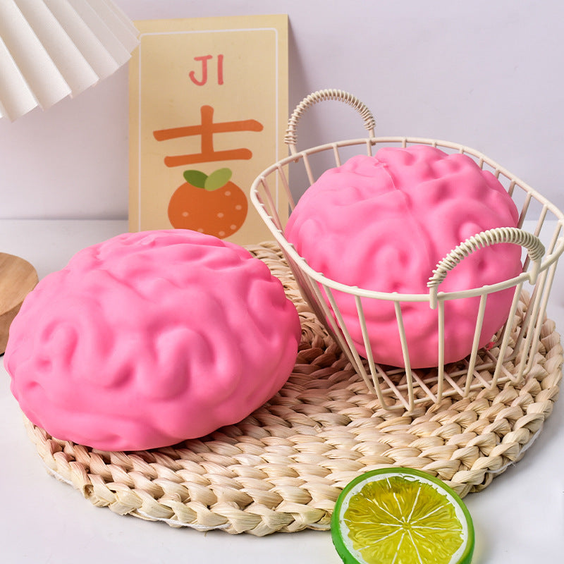 Cheese Brain Stress Ball – Sensory Fidget Toy
