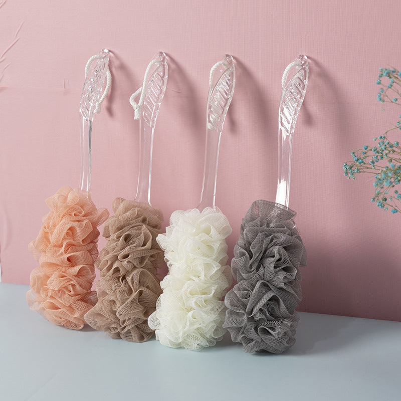 Exfoliating Bath Loofah with Long Handle – 44cm Body Scrubber Shower Brush