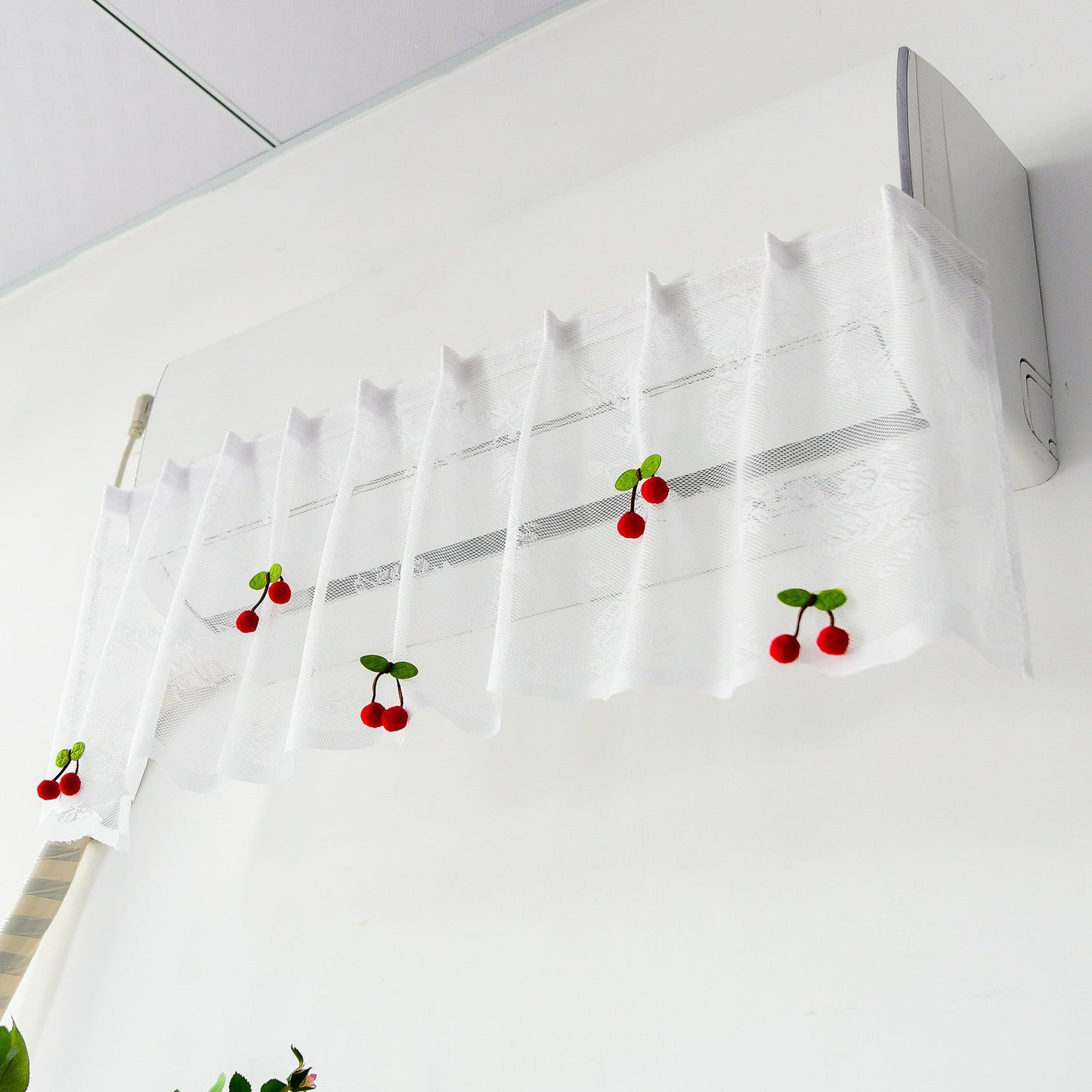 Lace Air Conditioner Deflector Curtain, Anti Direct Airflow Cover