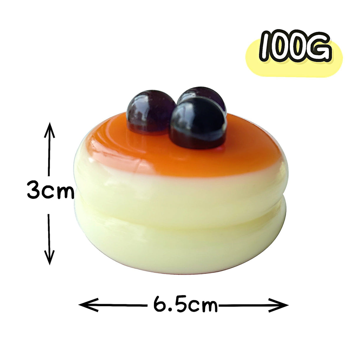 Blueberry Pudding Squishy Toy, Food‑Shaped Slow Rising Stress Relief Fidget Toy