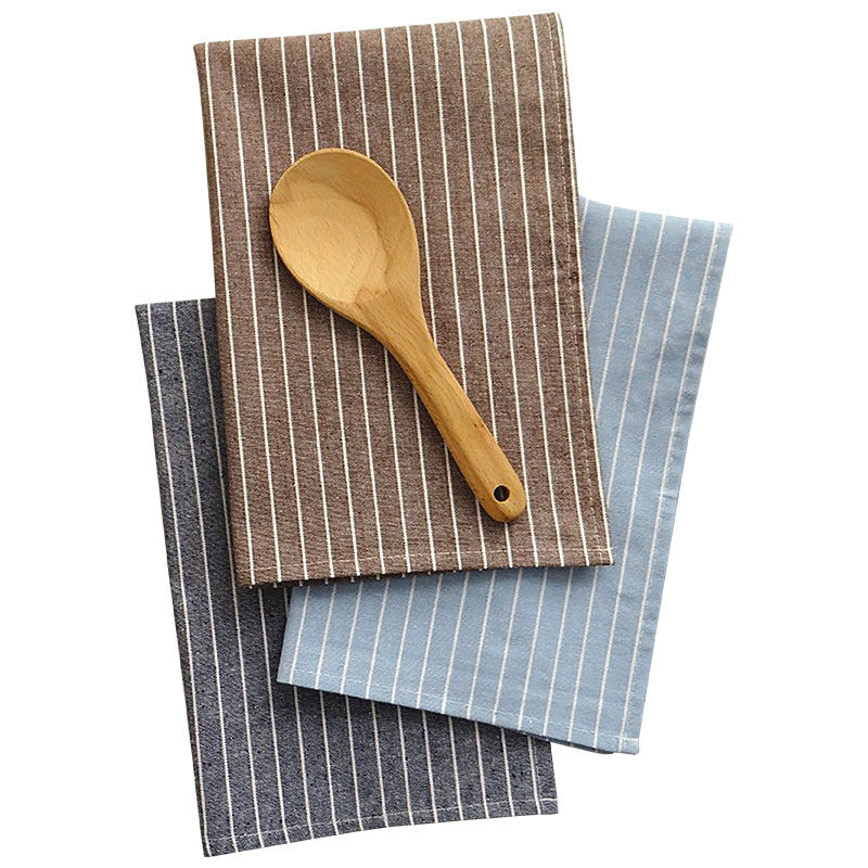 Japanese Cotton Tea Towel, Washable Yarn-Dyed Table Napkin