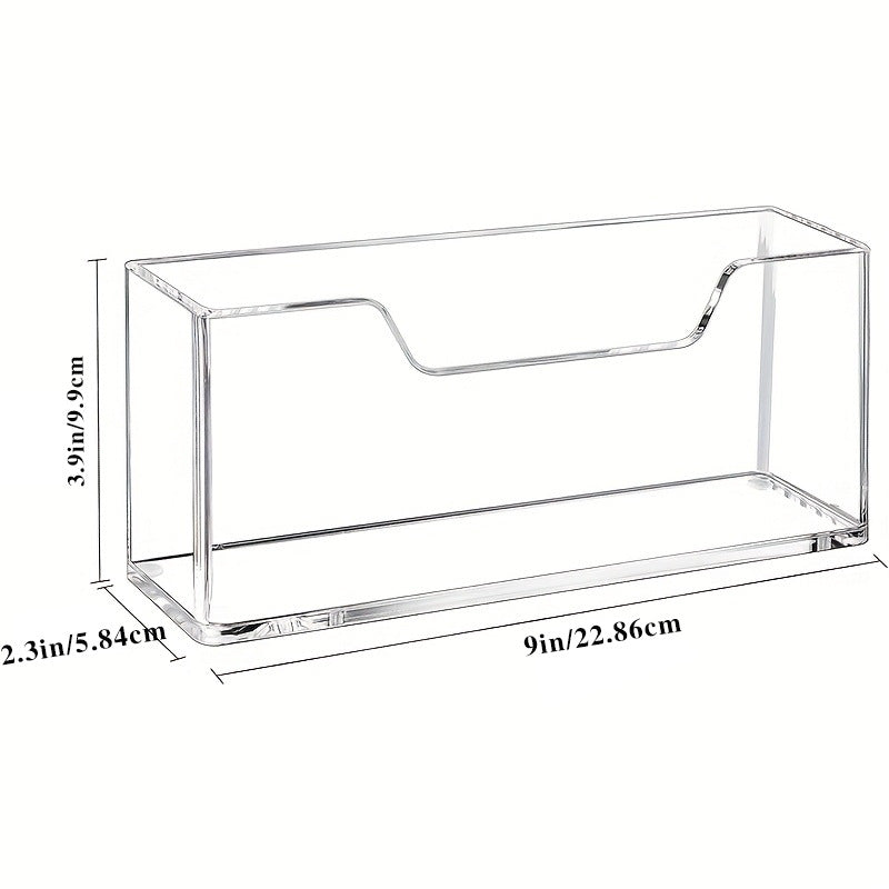 Clear Acrylic Napkin Holder – Modern Countertop Tissue Organizer