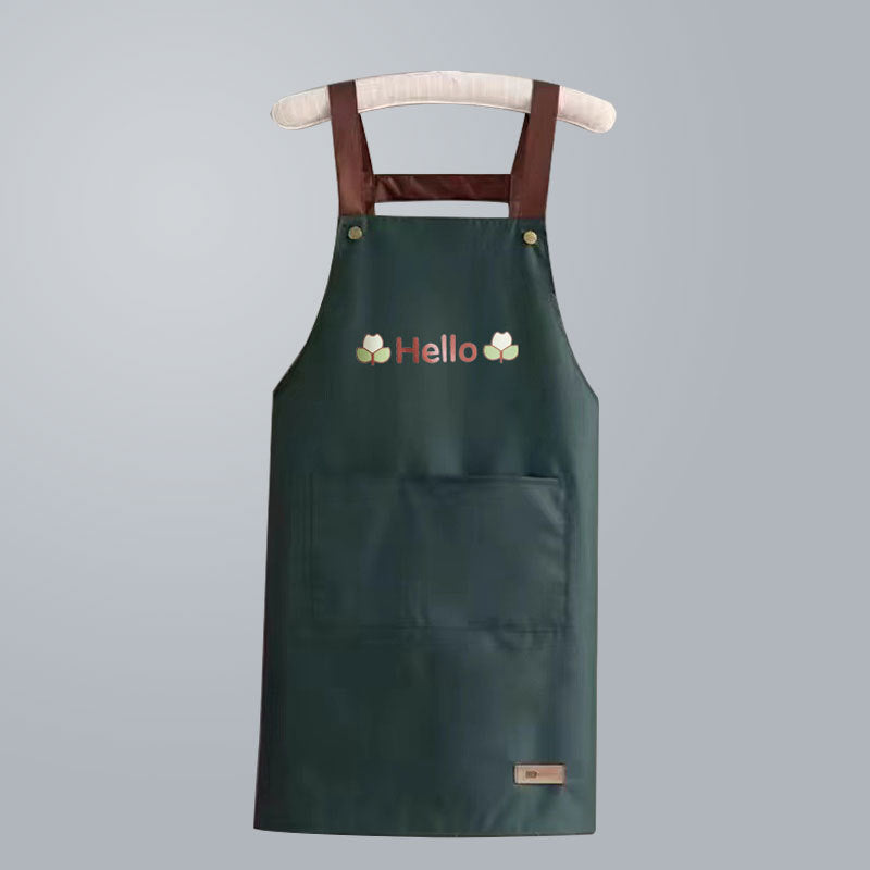 Waterproof Oil-Resistant Kitchen Apron for Men & Women, Sleeveless Cooking Apron with Large Pocket