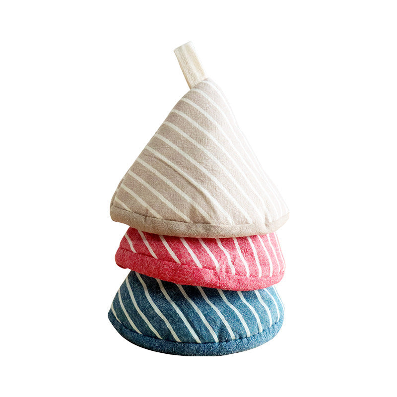 Striped Pot Handle Cover, Heat Resistant Lid Lifter & Cast Iron Handle Sleeve