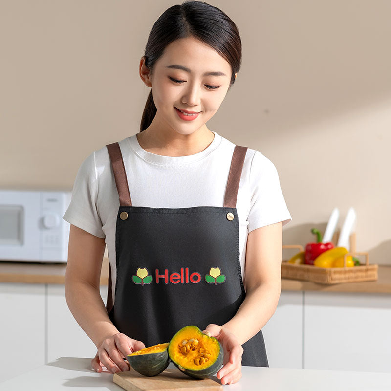 Waterproof Oil-Resistant Kitchen Apron for Men & Women, Sleeveless Cooking Apron with Large Pocket