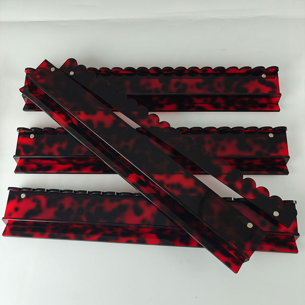 American Mahjong Racks Set – 20" Acrylic Tile Racks & Pushers (Set of 4)