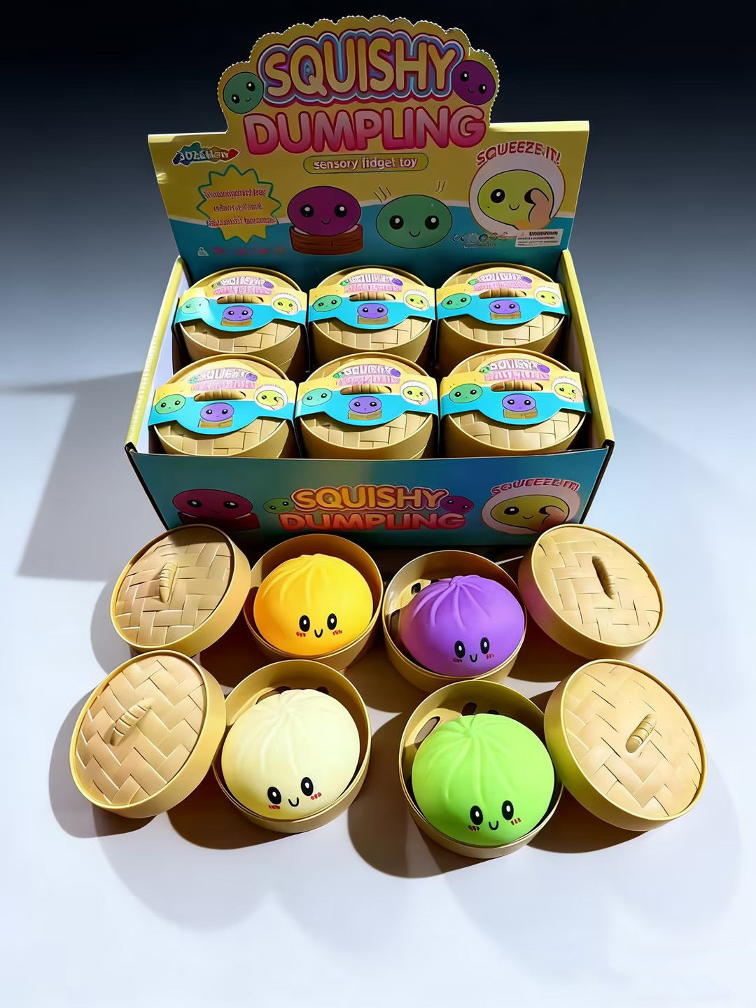 Squishy Bao Bun Stress Toy – Soft Silicone Squeeze Relief Toy