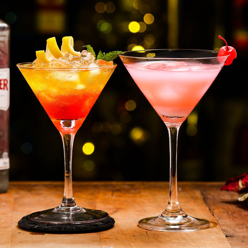 Decorative Stemmed Crystal Glass – Cocktail, Juice & Champagne Goblet