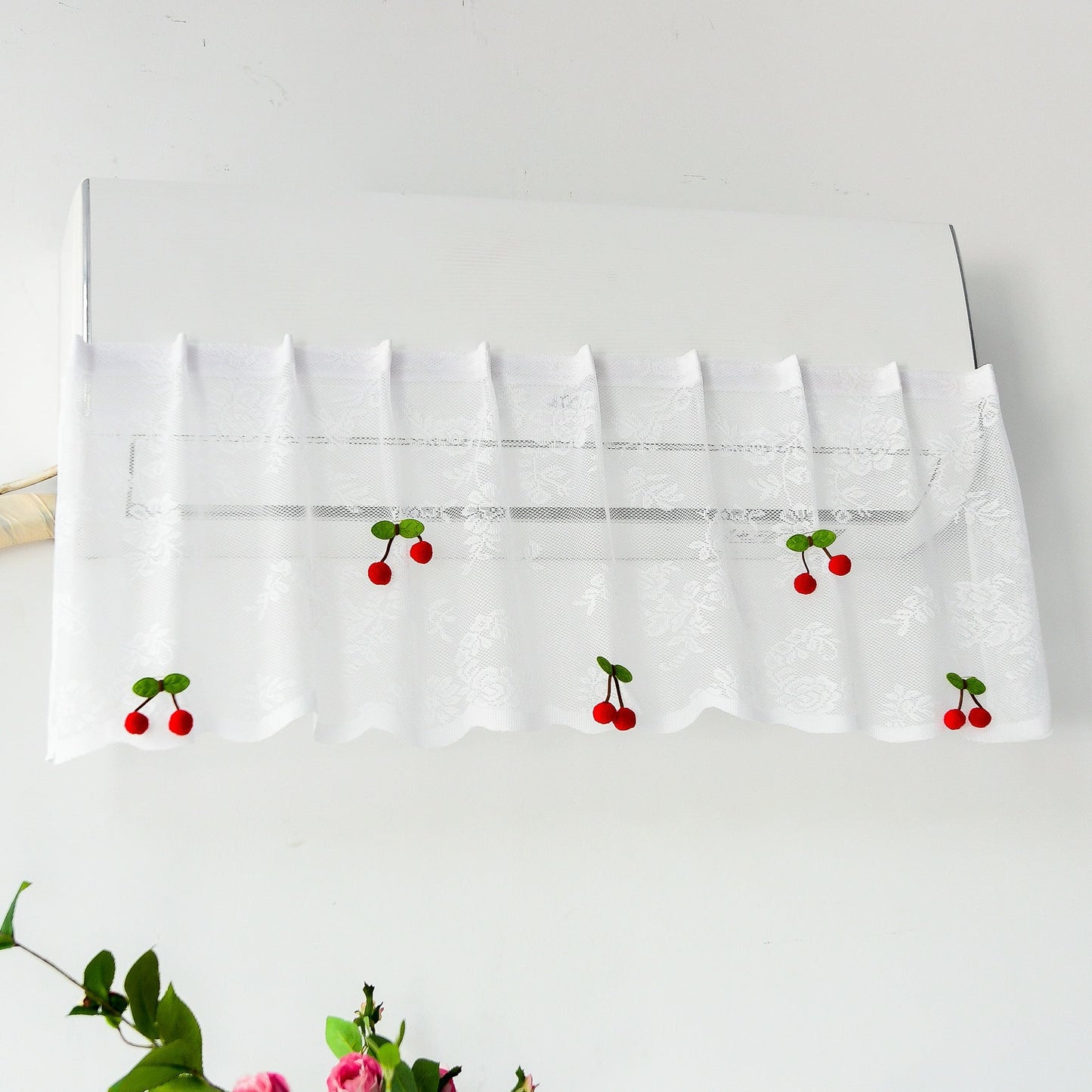 Lace Air Conditioner Deflector Curtain, Anti Direct Airflow Cover