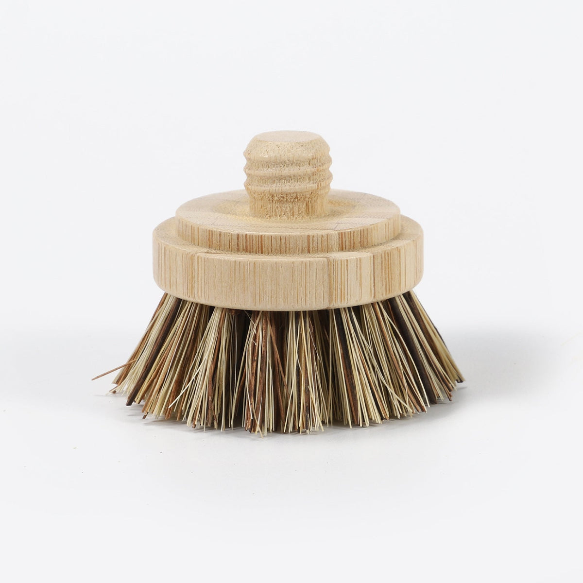 Bamboo Replacement Dish Brush Head – Sisal Bristle Kitchen Scrubber Refill