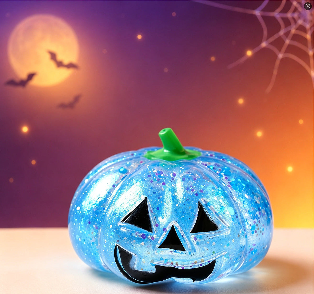 Halloween Pumpkin Squishy Toy, Jack-o’-Lantern Stress Relief Toy