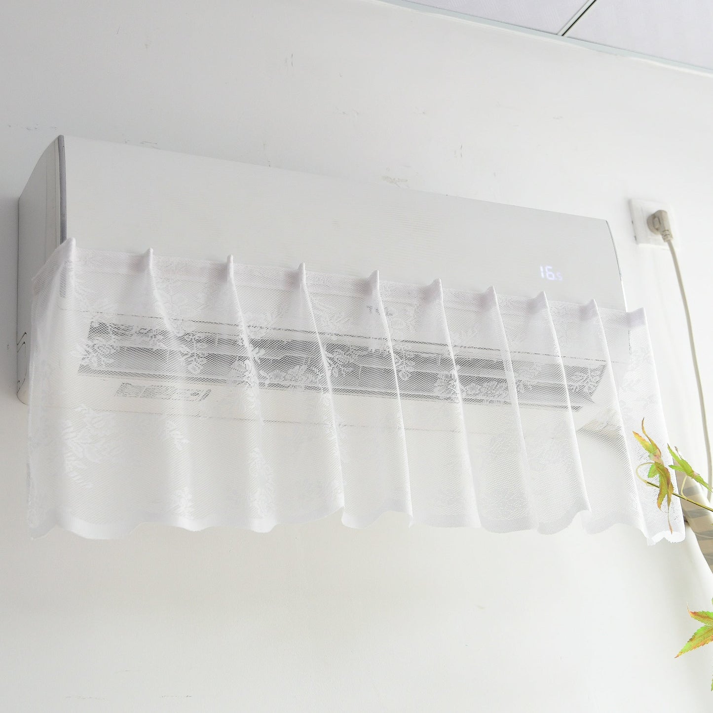 Lace Air Conditioner Deflector Curtain, Anti Direct Airflow Cover