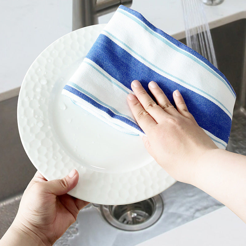 Cotton Tea Towel, Yarn-Dyed Kitchen Napkin Cloth