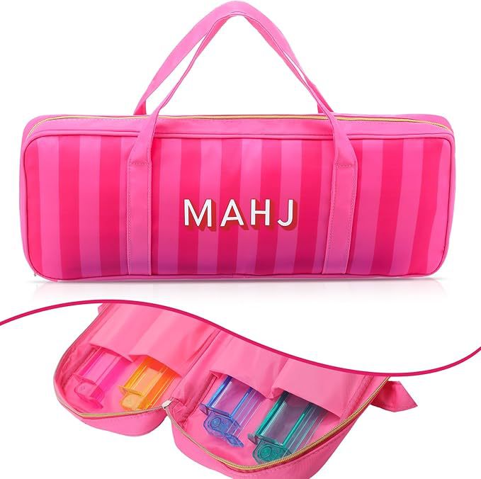 Oxford Cloth Mahjong Rack Carrying Bag – Large Zippered Storage Case for 8 Mahjong Racks