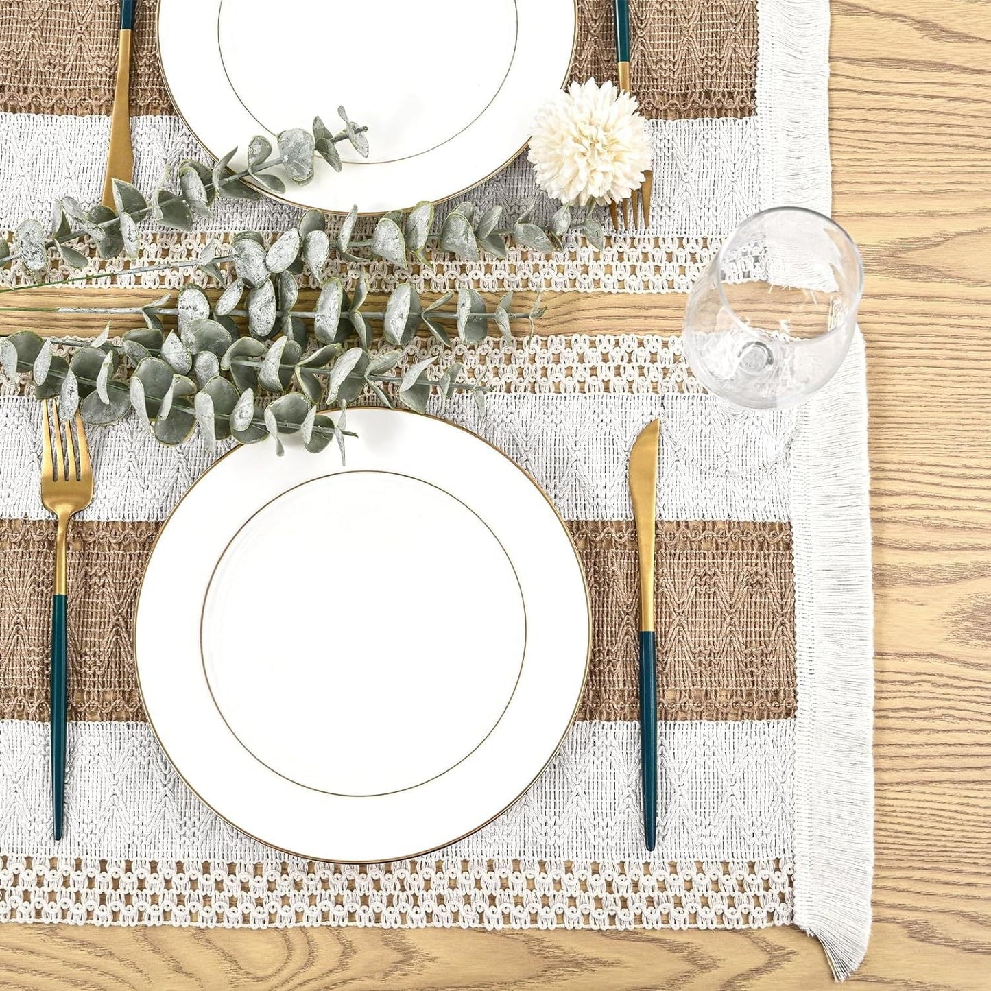 Nordic Cotton Linen Placemat, Table Mat for Dinner Parties, Weddings and Everyday Dining