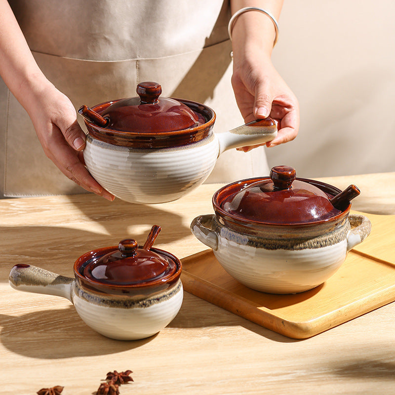 Vintage Ceramic Condiment Jar with Lid – Kitchen Spice & Oil Container