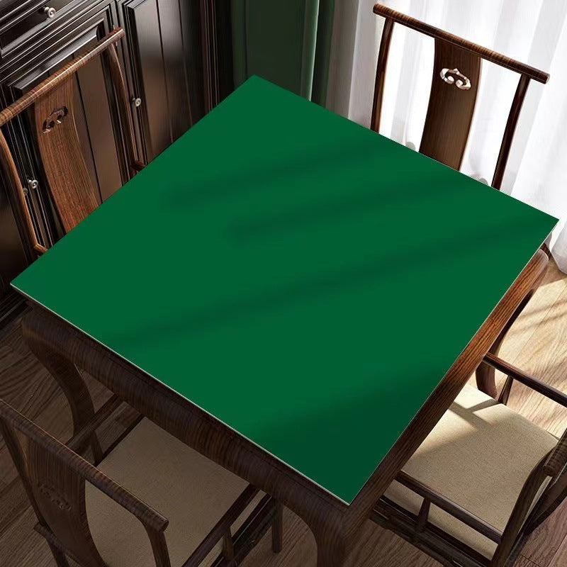 80 × 80 cm Mahjong Table Mat – Solid Color Square Game Table Cover