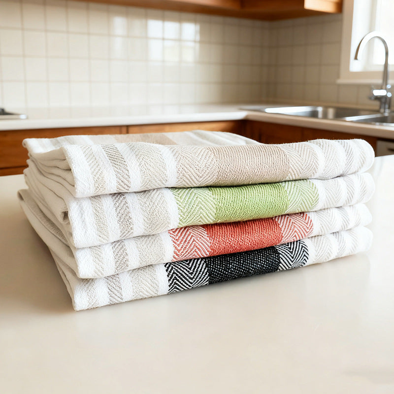 Nordic Yarn-Dyed Cotton Napkin, Kitchen Towel & Dish Cloth