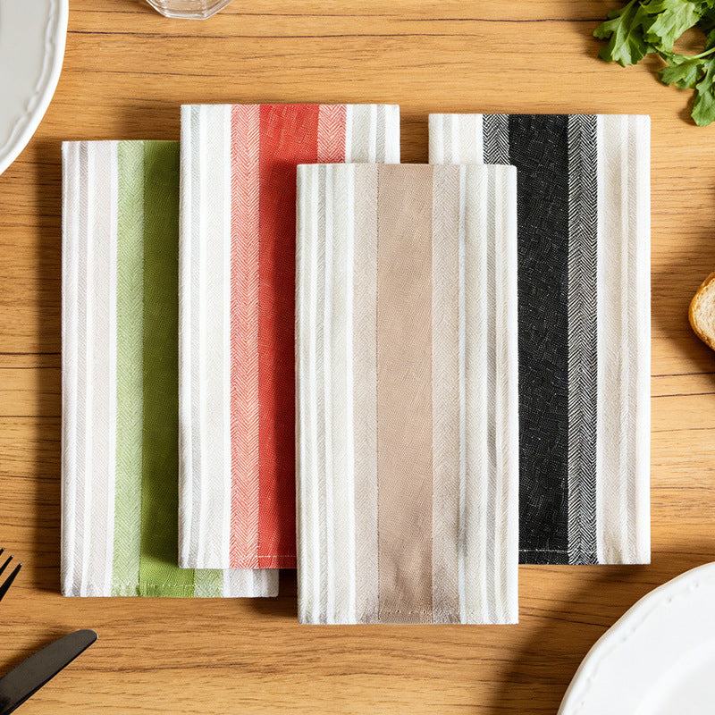 Nordic Yarn-Dyed Cotton Napkin, Kitchen Towel & Dish Cloth