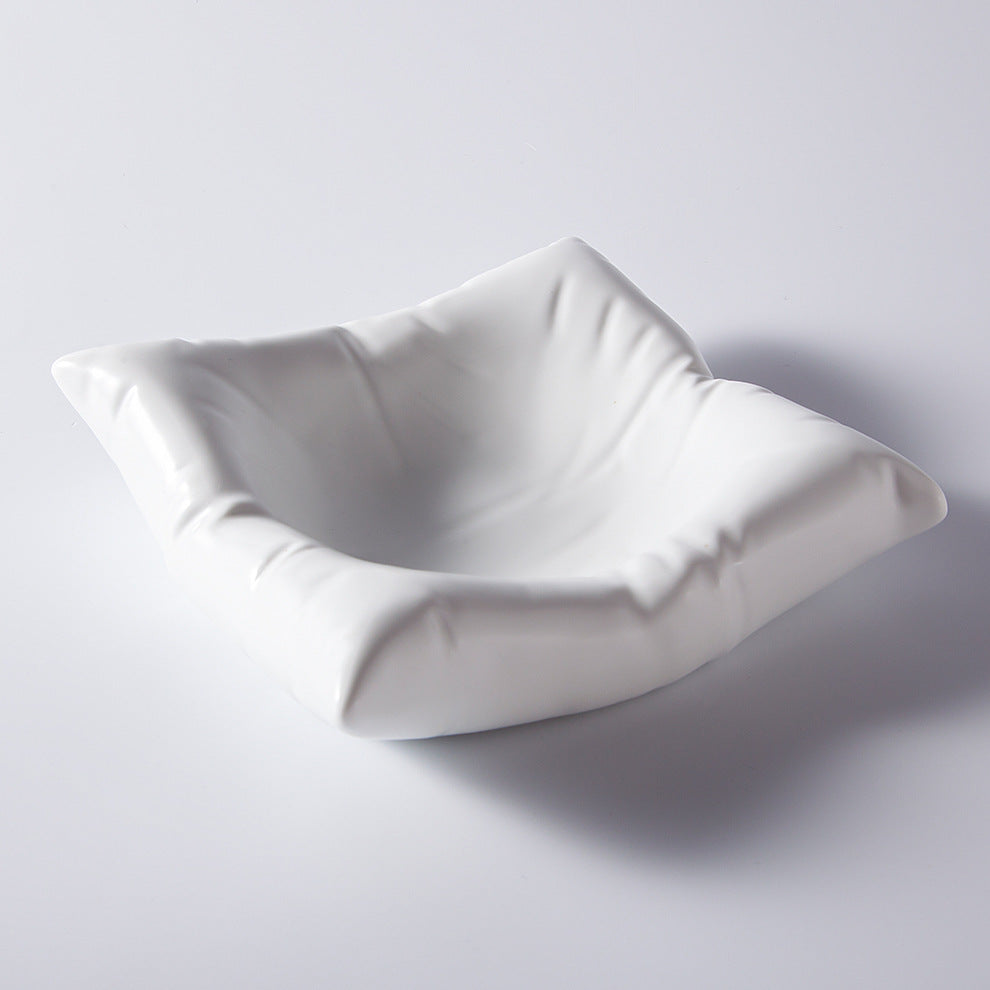 Reactive Glaze Ceramic Plate – Modern Culinary Presentation Serving Plate