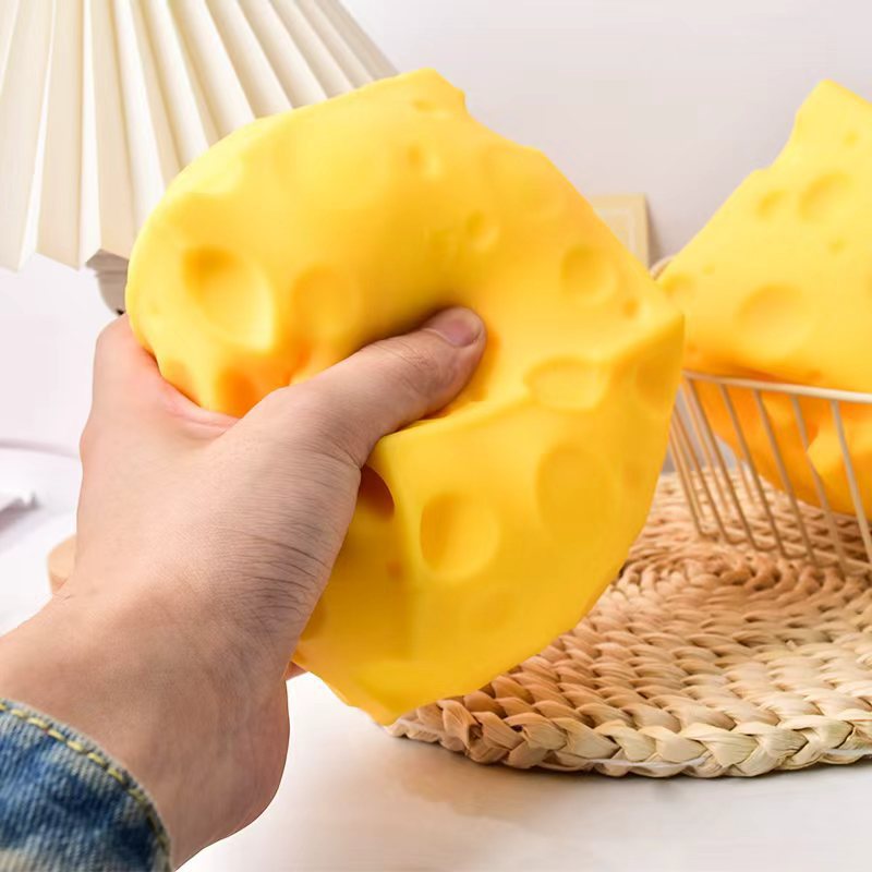 Cheese Brain Stress Ball – Sensory Fidget Toy