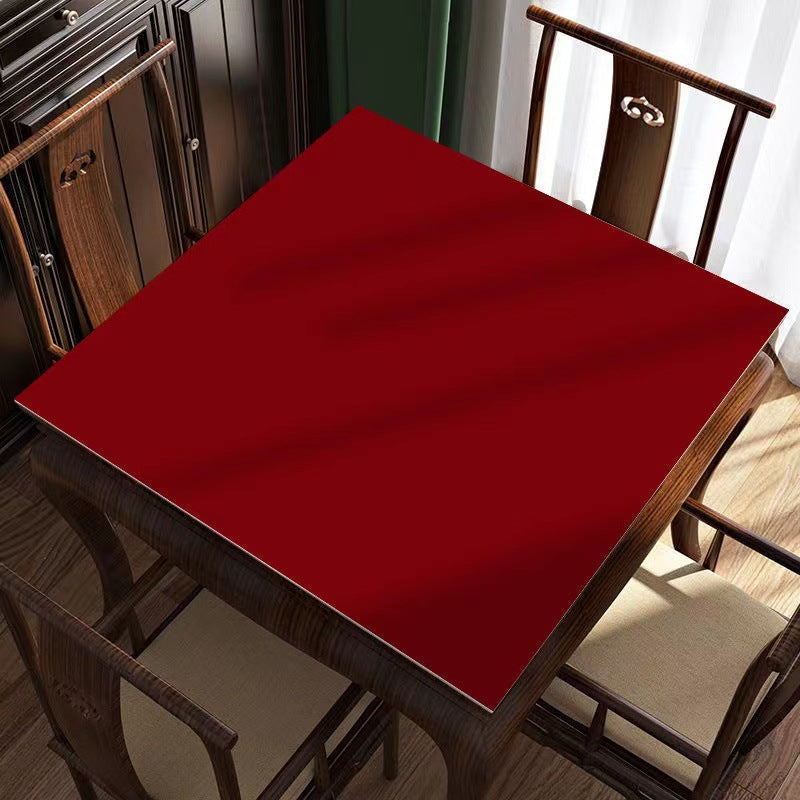 80 × 80 cm Mahjong Table Mat – Solid Color Square Game Table Cover