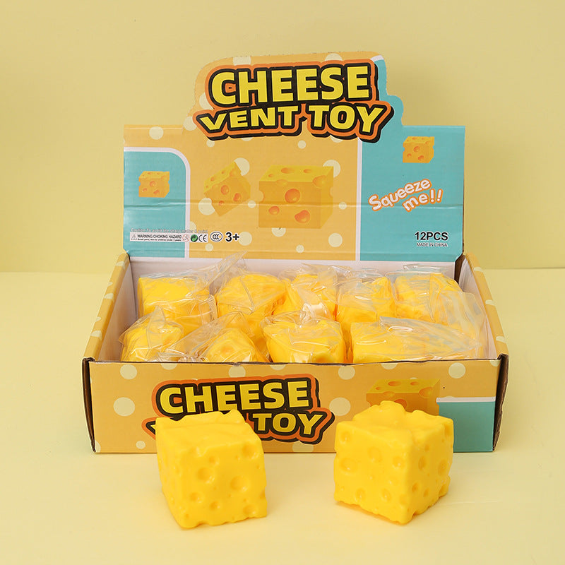 Fluid Cheese Squishy Toy – Slow Rising Stress Relief Fidget Cube (5–11cm)