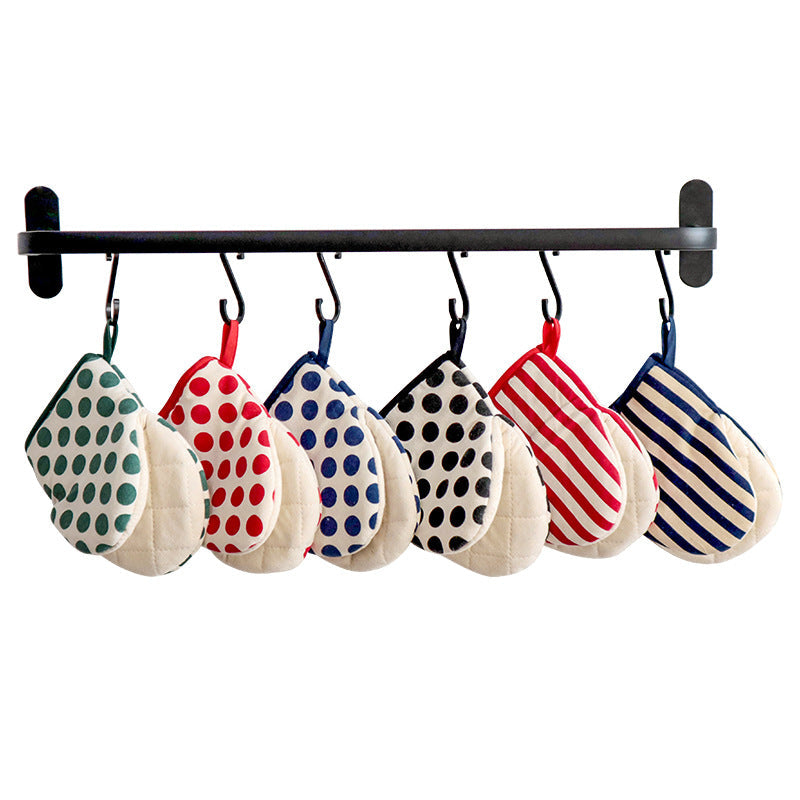 Polka Dot Oven Mitt, Heat Resistant Kitchen Glove