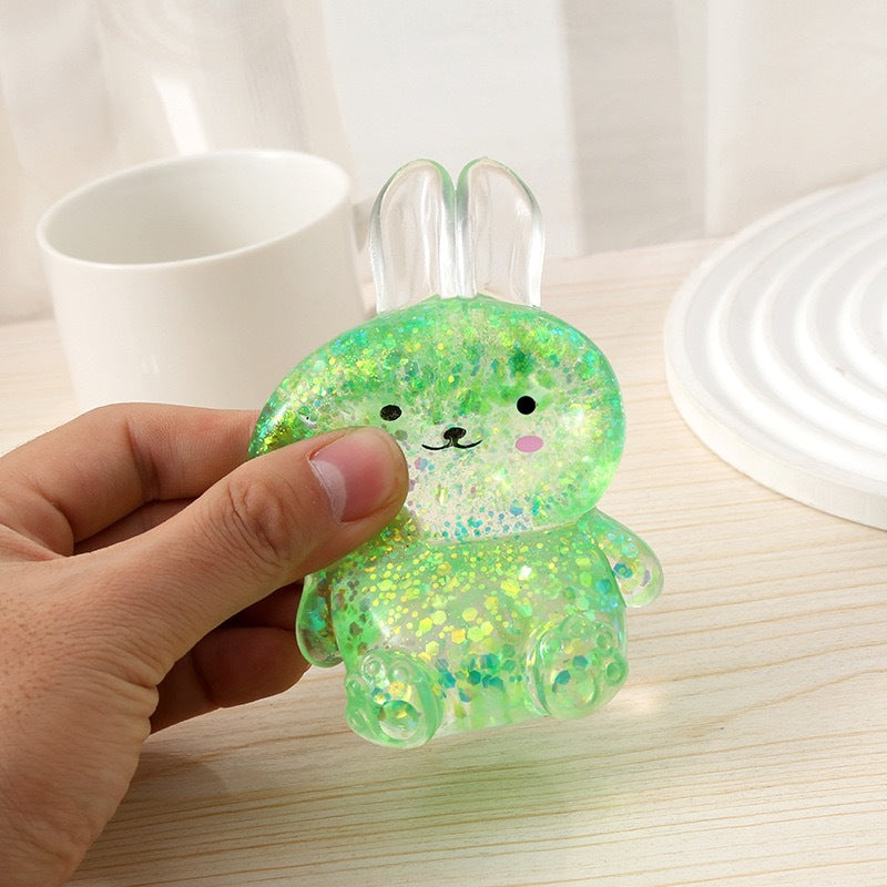 Malt Syrup Animal Squishy Toy – Glitter Cat Paw Stress Relief Fidget Toy