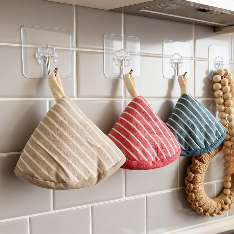 Striped Pot Handle Cover, Heat Resistant Lid Lifter & Cast Iron Handle Sleeve