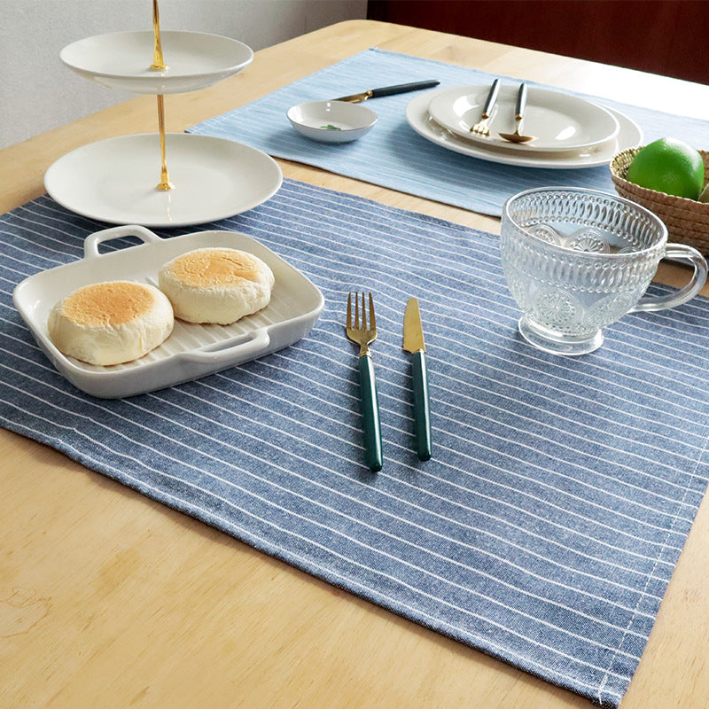 Japanese Cotton Tea Towel, Washable Yarn-Dyed Table Napkin