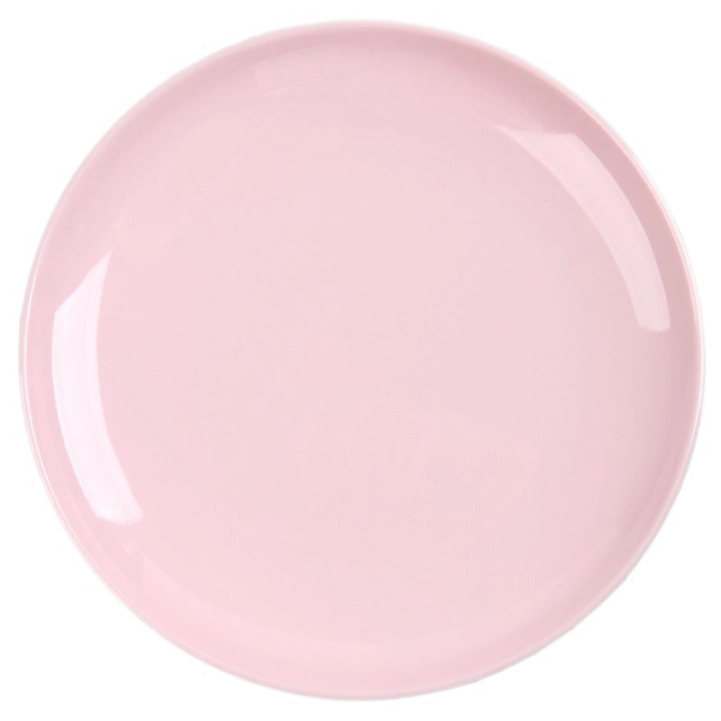 Melamine Dinner Plate – 8 Inch Round Lightweight Tableware Plate for Dining & Serving