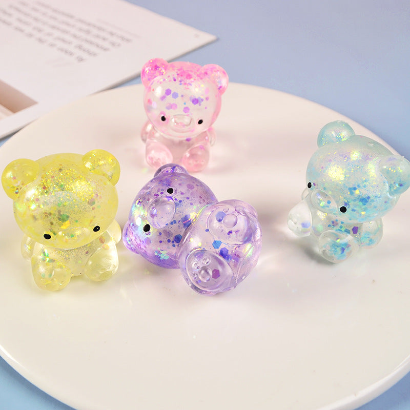 Aurora Mini Bear Squishy Toy – Malt Syrup Slow Rising Stress Relief Fidget Toy