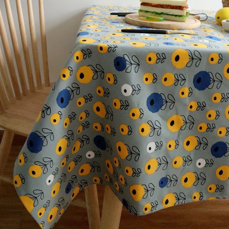 Cotton Tablecloth, Nordic Style Printed Dining Table Cover